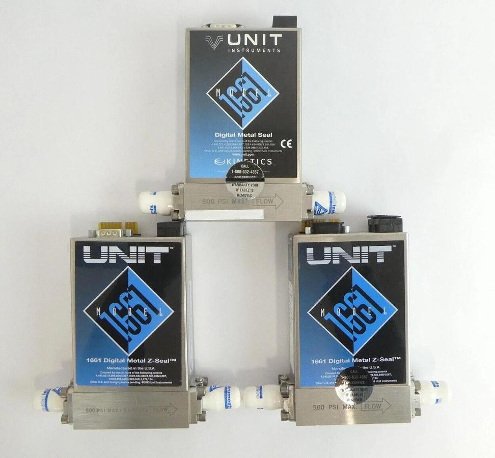 Refurbished Celerity UNIT UFC-8160 UFC-1661 Mass Flow Controller MFC Lot of 7 Refurbished