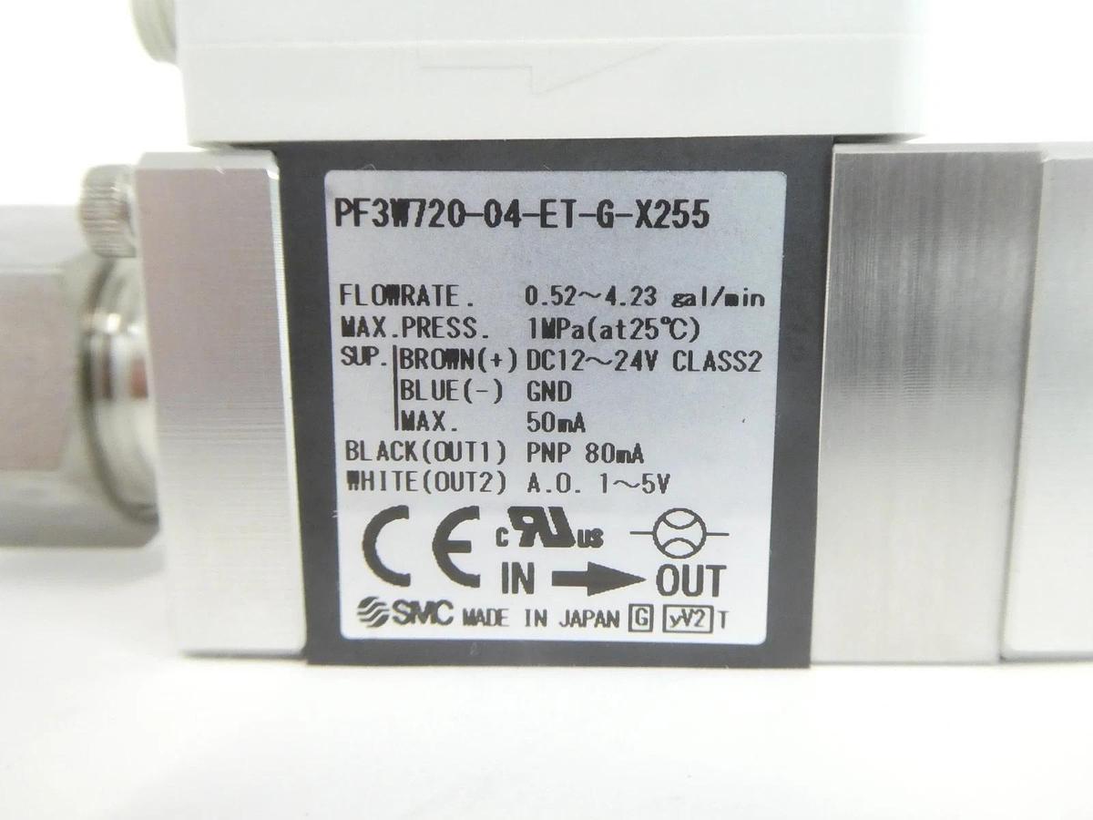 SMC PF3W720-04-ET-G-X255 Digital Flow Switch AMAT 1270-03609 Lot of 6 New