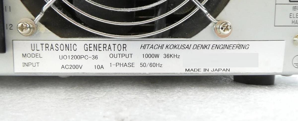 Used Hitachi Kokusai Denki U01200PC-36 Ultrasonic Generator Untested Surplus