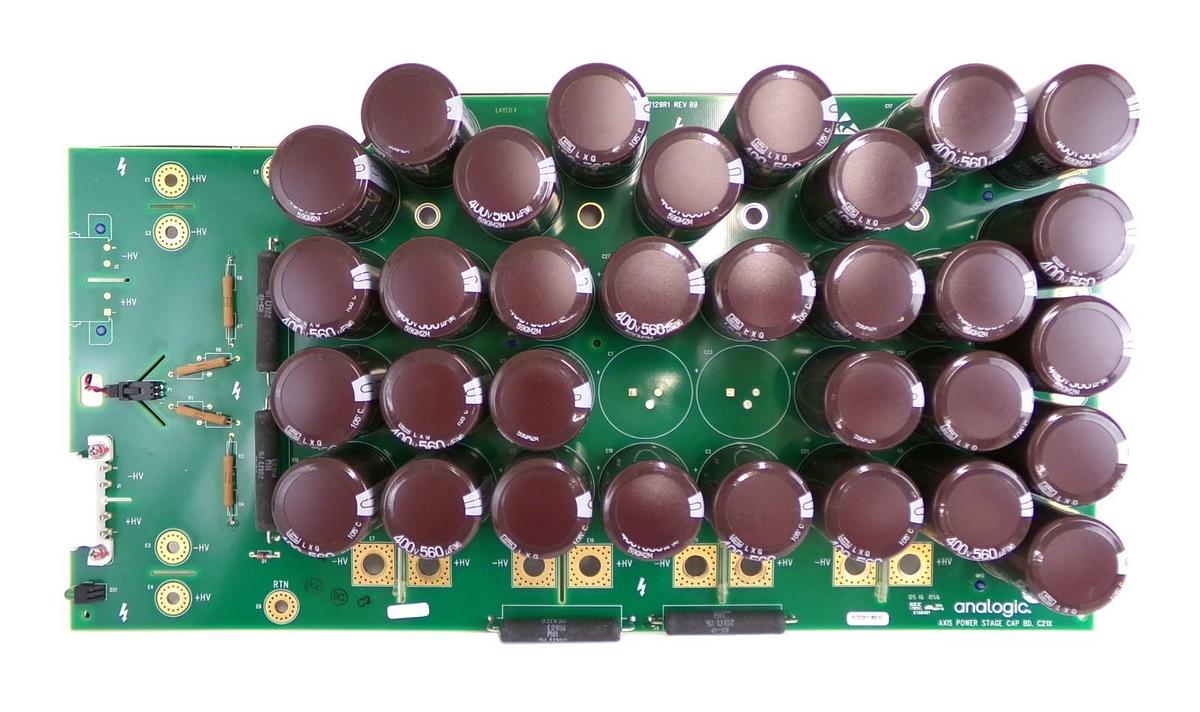 Used Analogic 10-72129-11 Axis Power Stage Capacitor Board C21X PCB Working Surplus