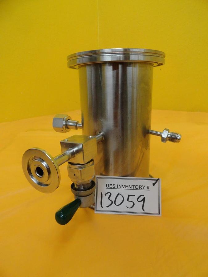 Used MKS High Vacuum Tube Tee Stainless ISO100 4VCR 8VCR NW25 Nupro SS-DLTW4 Used