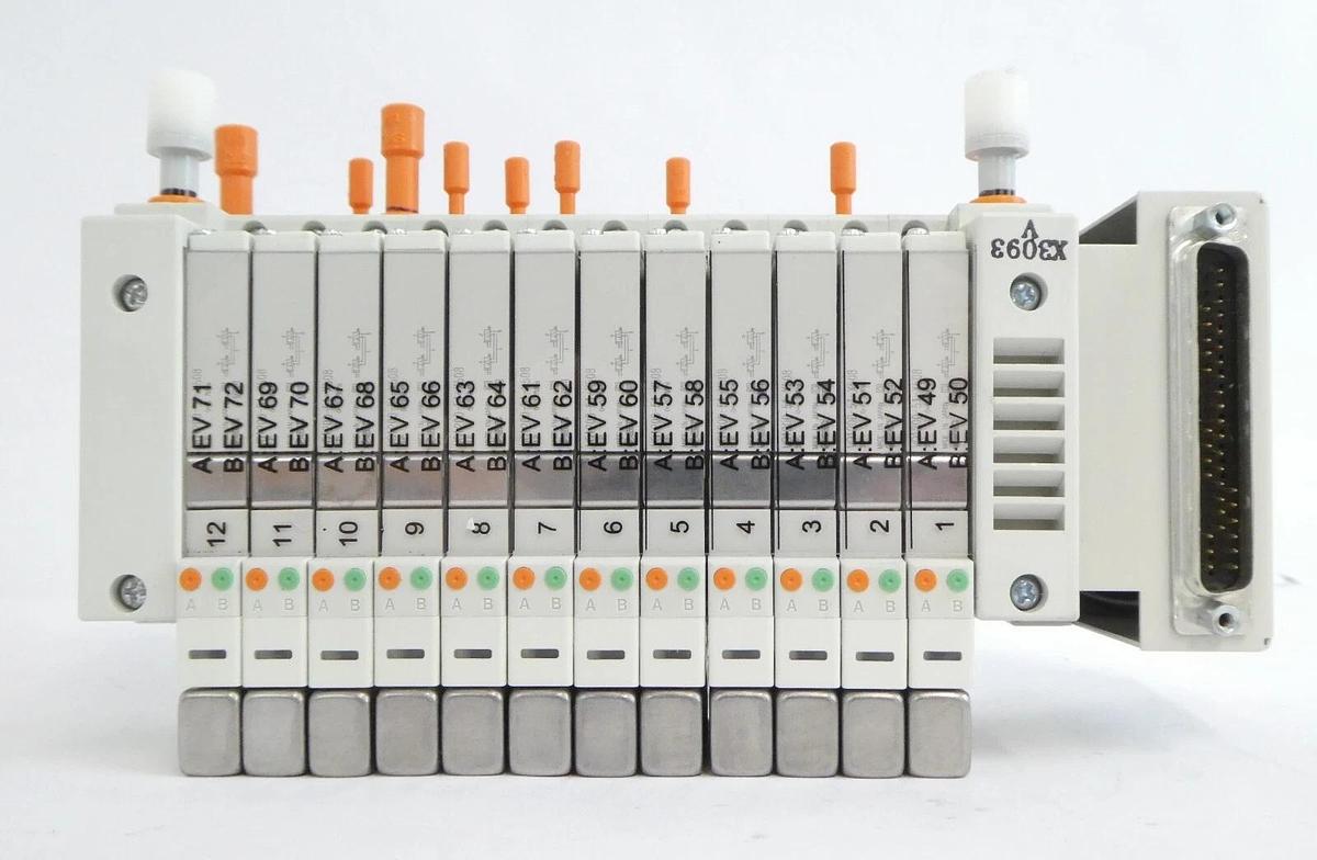Used SMC VV5Q11-12-X3093V 12-Port Manifold AMAT 4060-00946 Lot of 6 Working Spare
