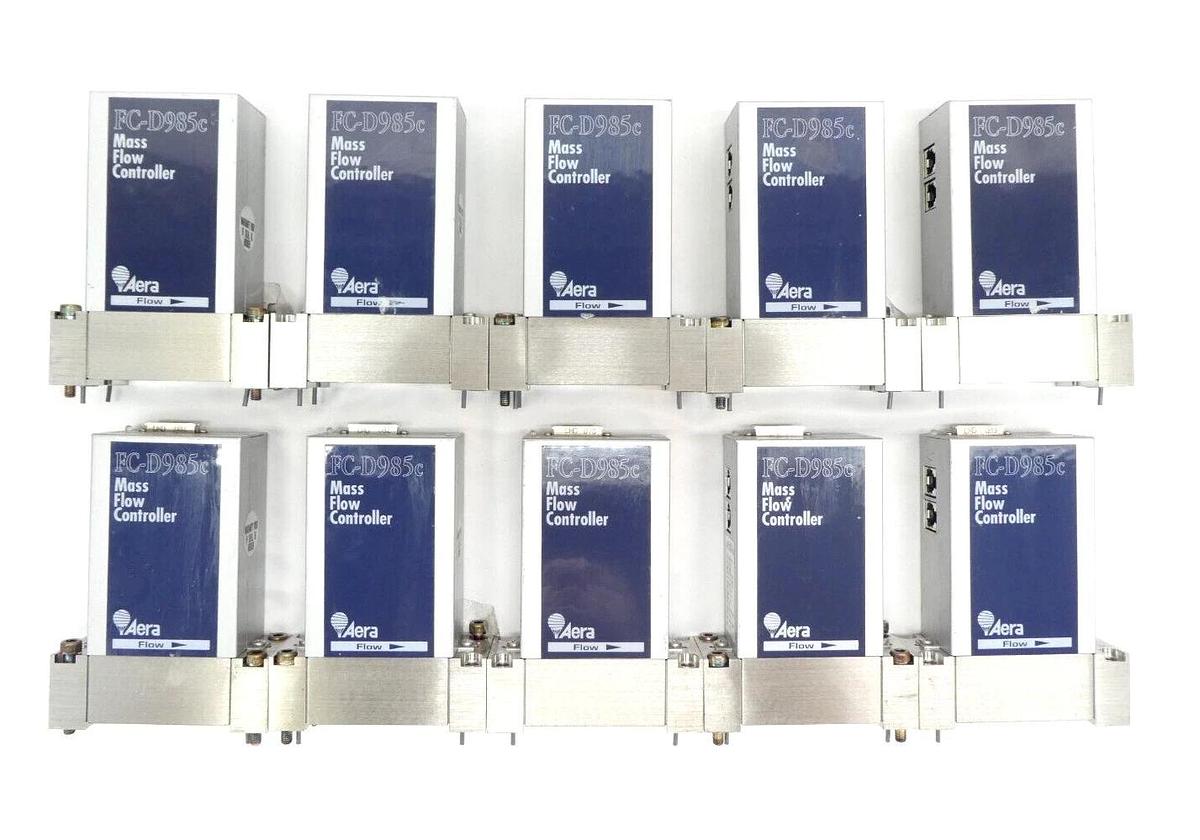 Used Aera TC FC-D985CT-BH Mass Flow Controller MFC FC-D985c Reseller Lot of 10 Spare