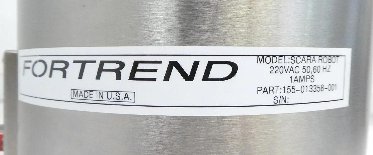 Used Fortrend Engineering 155-013358-001 Wafer Robot SCARA Robot Working Surplus