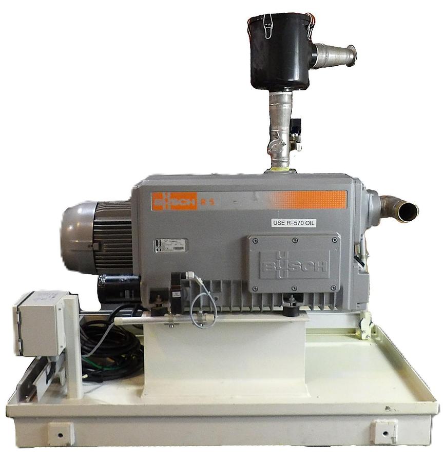 Used Busch RA 0302 D 5Z3 ZZXX Rotary Vane Vacuum Pump System Spare Surplus