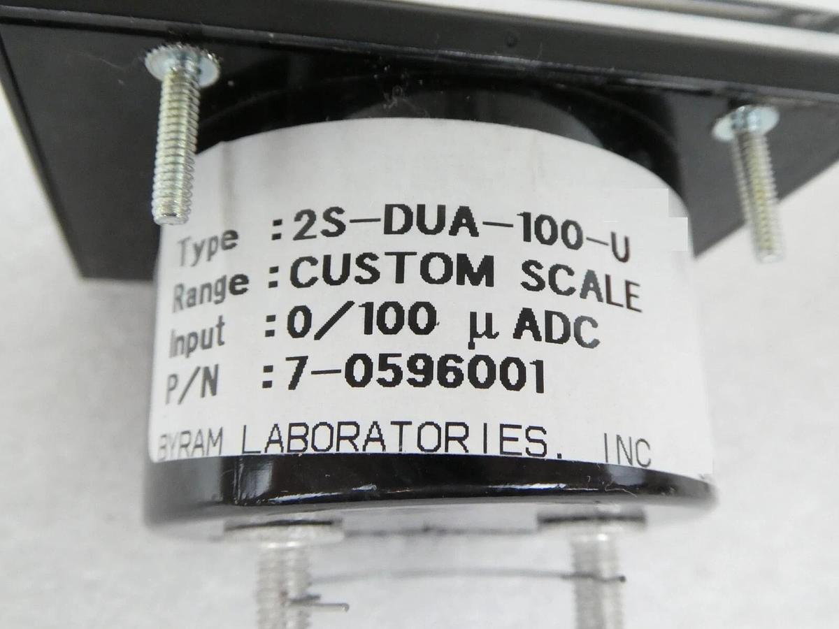 Modutec 7-0596001 Analog Ammeter 2S-DUA-100-U Byram Varian F0596001 Lot of 4 New