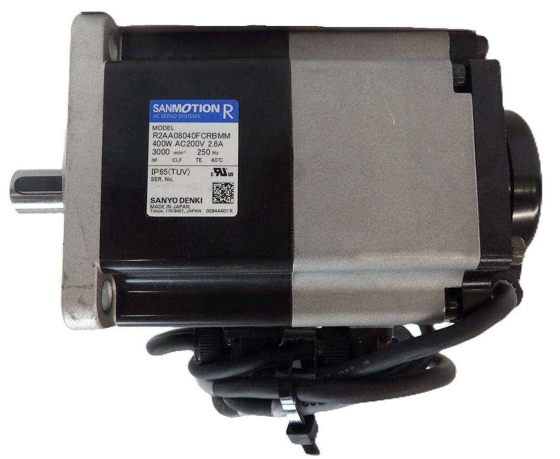 Used Sanyo Denki R2AA08040FCRBMM AC Servo Motor SANMOTION R Working