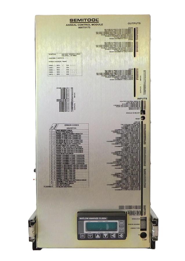 Used Semitool 900T0173-513 Anneal Control Module Assembly 900T0173 Working Spare