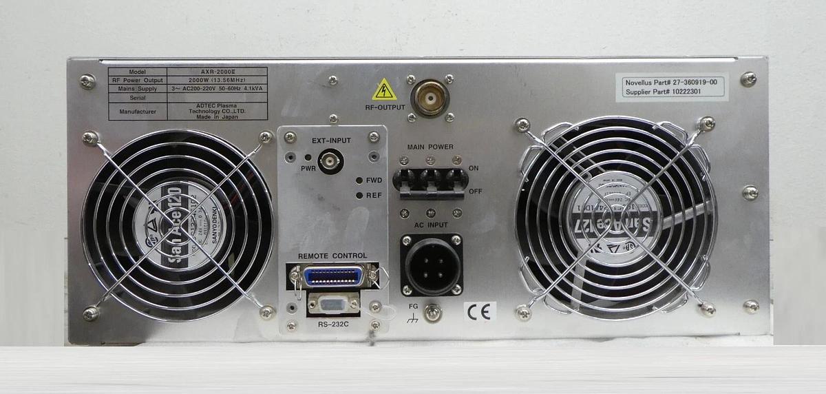 Used ADTEC AXR-2000III Plasma Generator Module Novellus 27-360919-00 Working Surplus