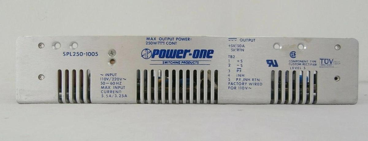 Power-One SPL250-1005 DC Switching Power Supply Novellus 78-590392-00 New Spare