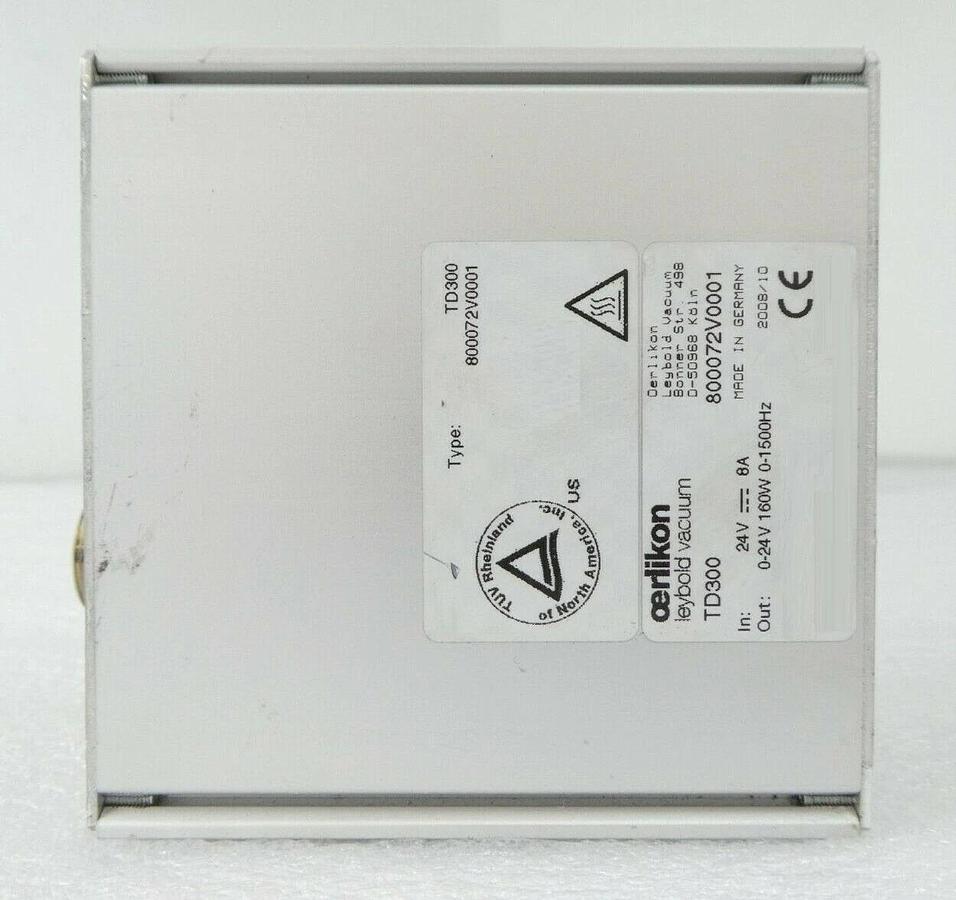 Used TD300 Leybold 800072V0001 Turbomolecular Pump Controller TURBO.DRIVE 300 Working
