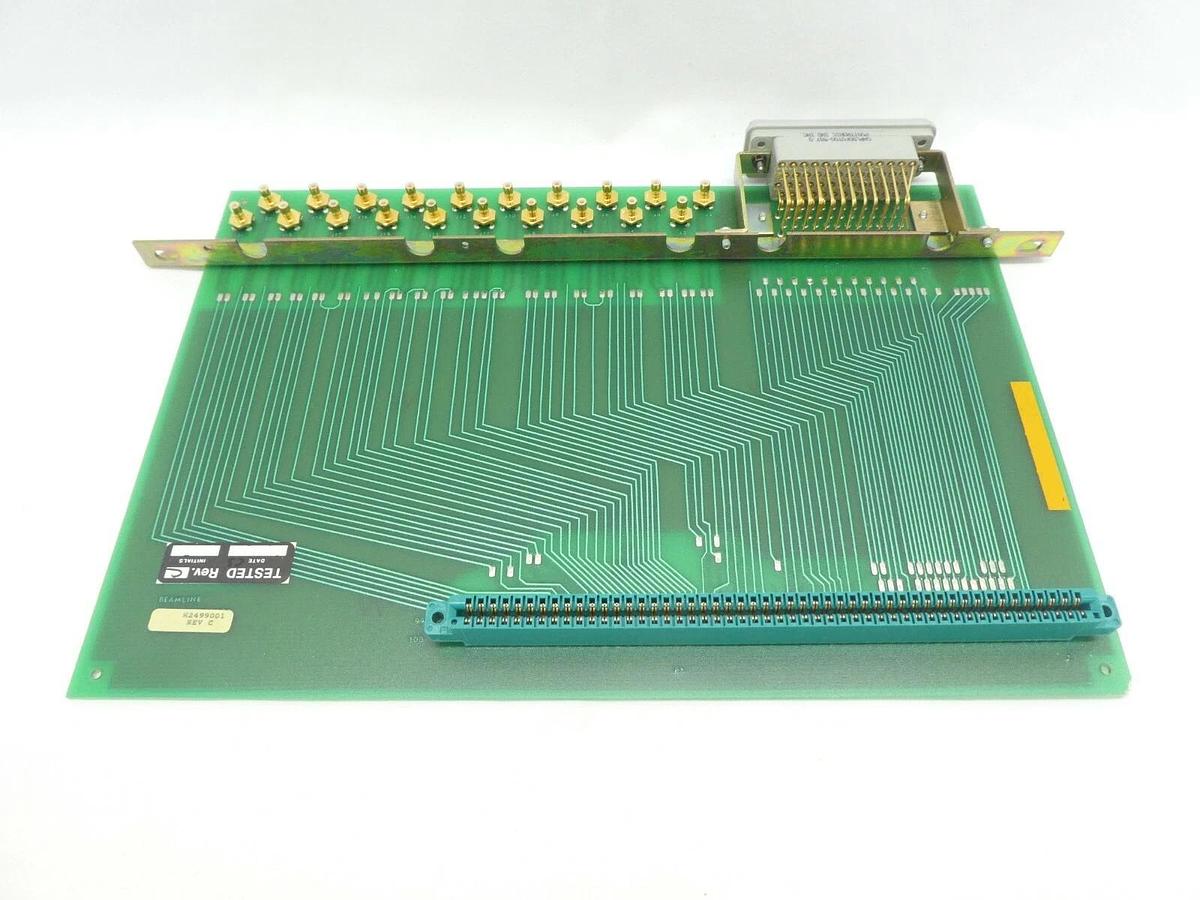 Used Varian Semiconductor VSEA H2499001 Beam Line Output PCB Card Rev. C As-Is