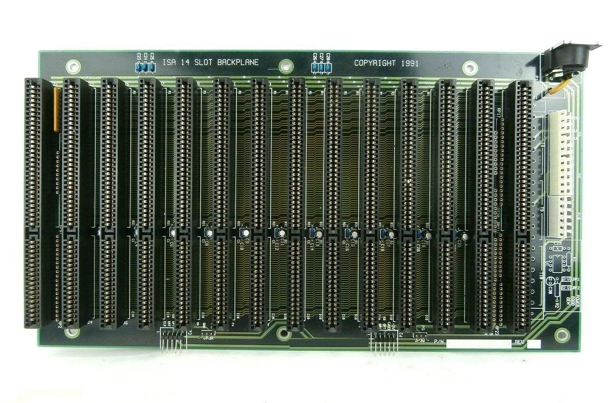 Used Plasma-Therm 98209140 ISA 14 Slot Backplane Board PCB Clusterlock 7000 Spare
