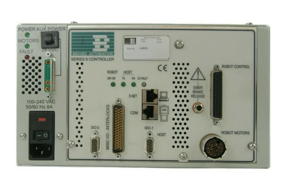 Used Brooks Automation 146828 Series 8 Robot Controller 10000 Working Surplus