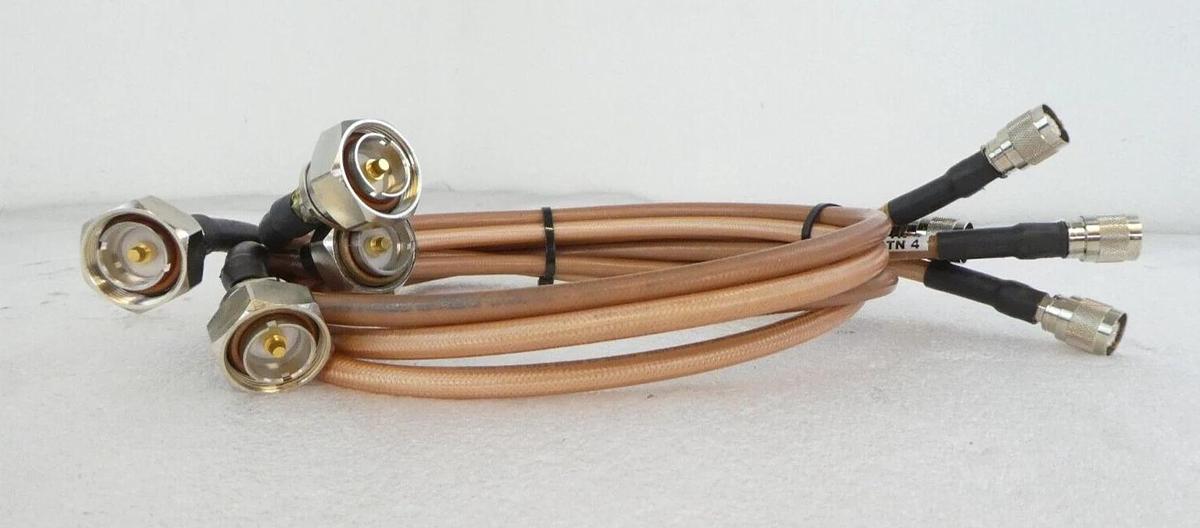Used Novellus SIRF RF Generator Cable Set of 4 03-397614-01 03-397614-04 Working