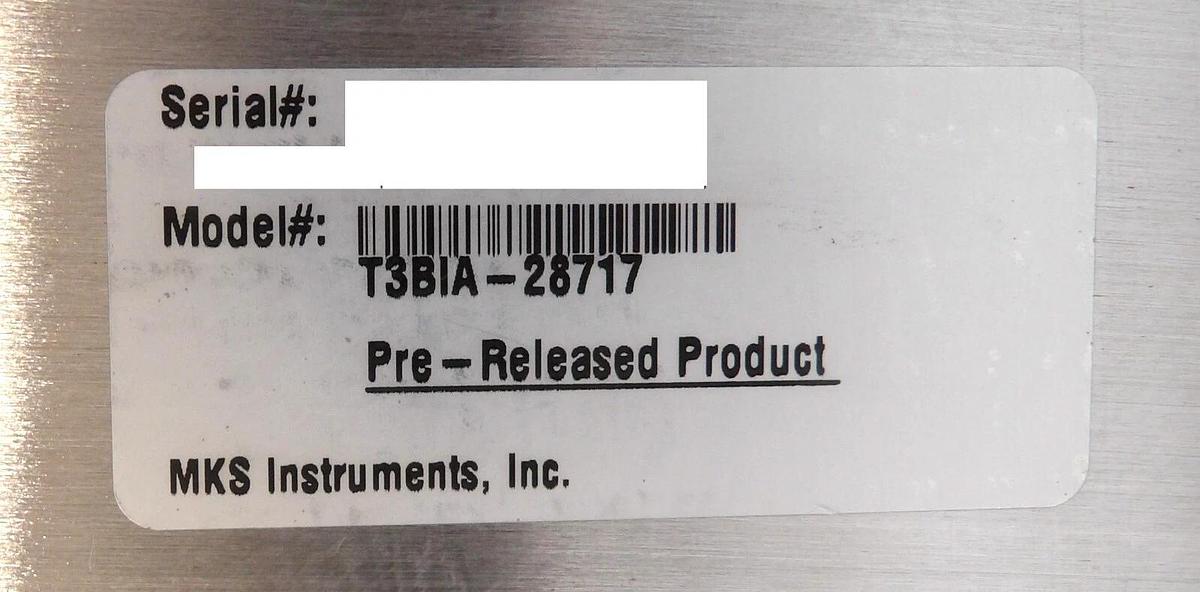 Used MKS Instruments T3BIA-28717 High Speed Exhaust Throttle Valve Type T3BIA Working