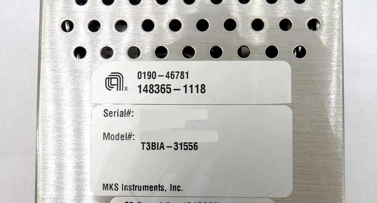 Used MKS Instruments T3BIA-31556 Butterfly Throttle Valve AMAT 0190-46781 Working