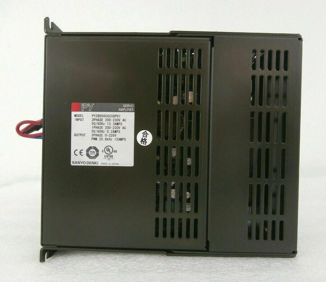 Used Sanyo Denki PY2B050C62S8P01 Servo Amplifier BL Super PY TEL Lithius Working