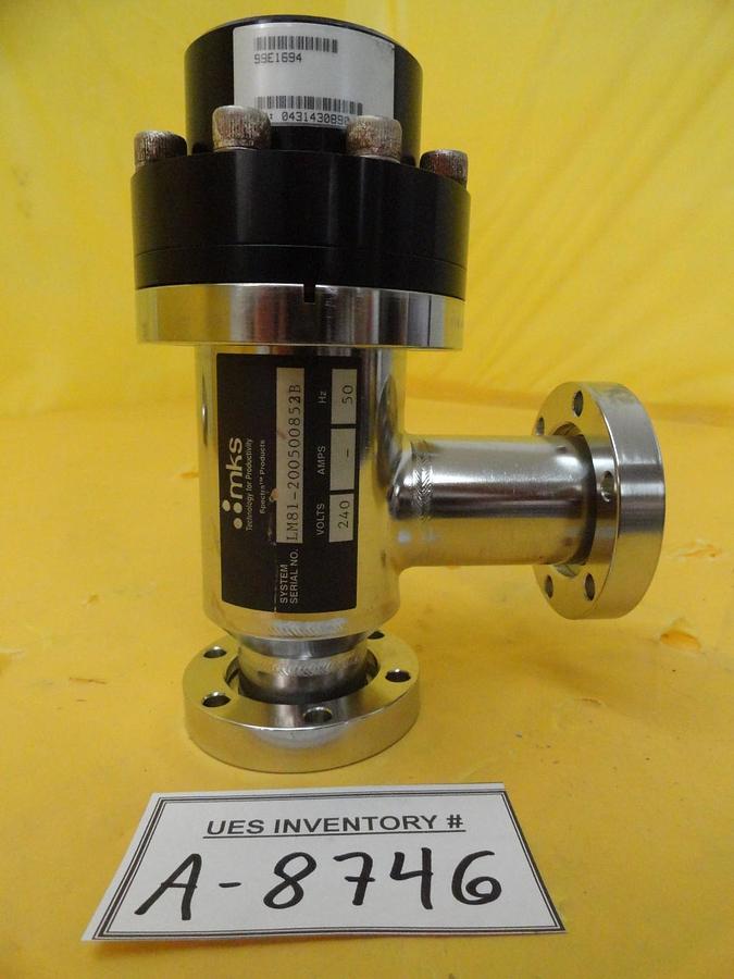 Used MKS Instruments 99E1694 Pneumatic Angle Valve Used Working