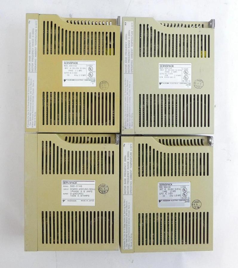Used Yaskawa Electric SGDA-01AS SGDA-02AS Servo Driver Servopack Lot of 14 Working