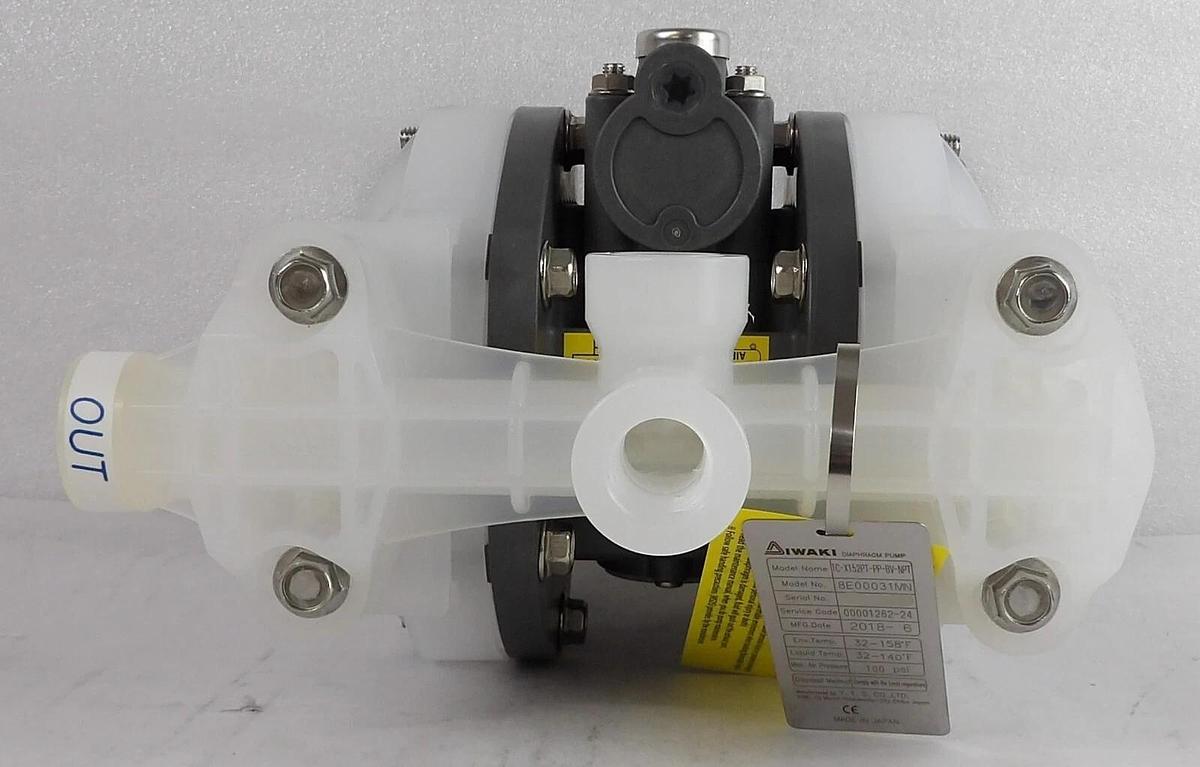 Iwaki TC-X152PT-PP-BV-NPT AODD Pump Ryan Herco 6252I140 AMAT 3620-00909 New
