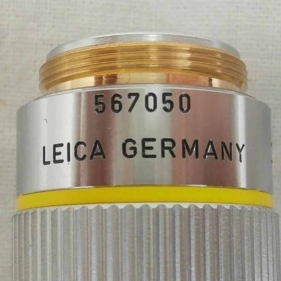 Used Leica 567050 Microscope Objective PL Fluotar 10x/0.25 ∞/- Working Surplus