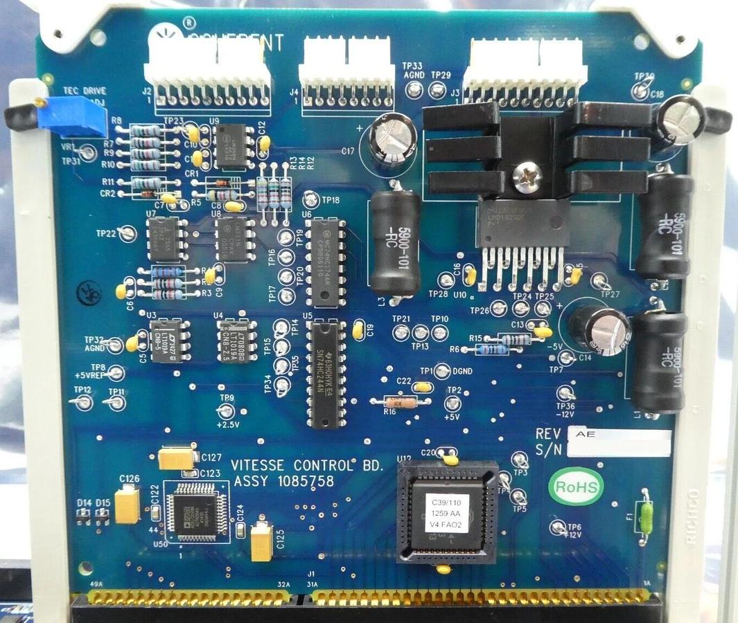 Used Coherent 1085037 Verdi Mother Board 1164578 1085758 Working Surplus