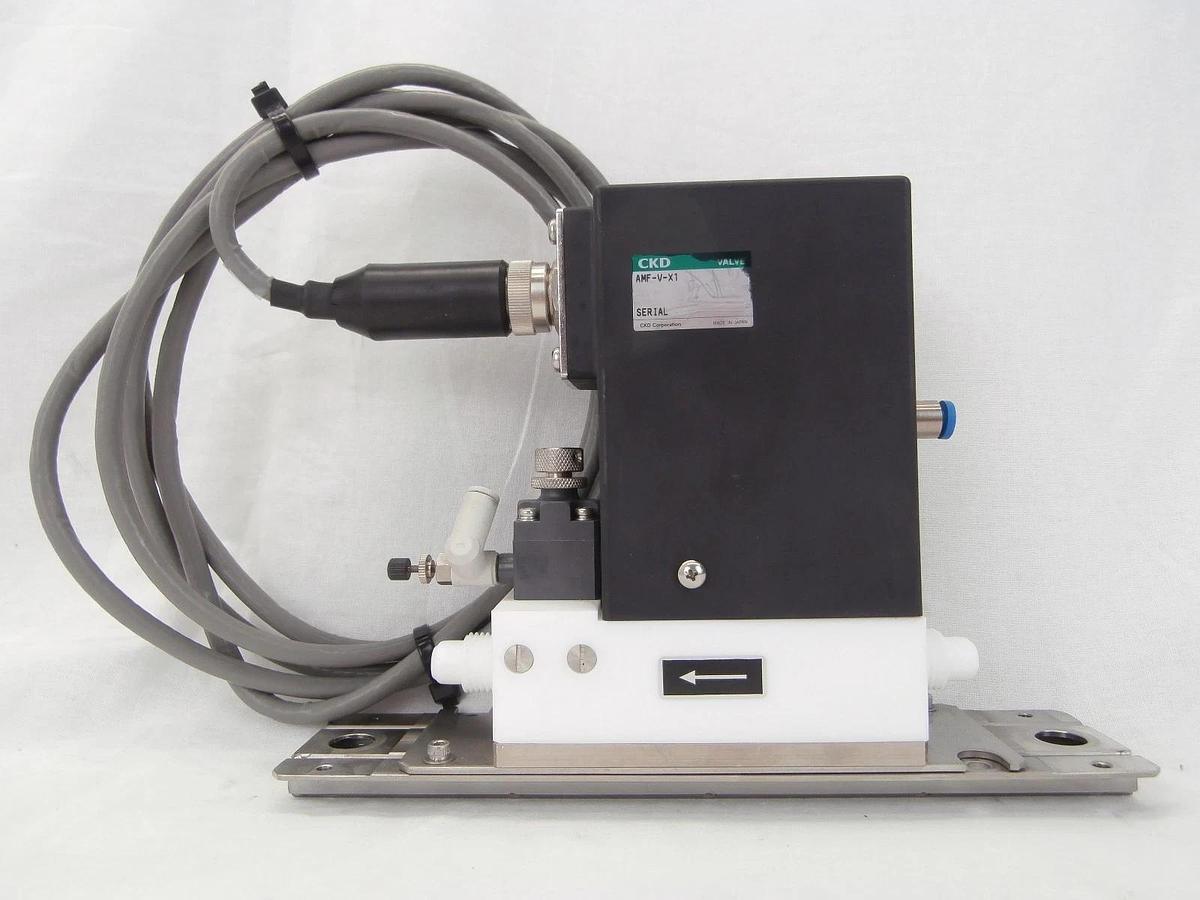 Used CKD AMF-V-X1 Pneumatic Valve TEL 5012-000089-11 Lithius with Cable & Base Spare