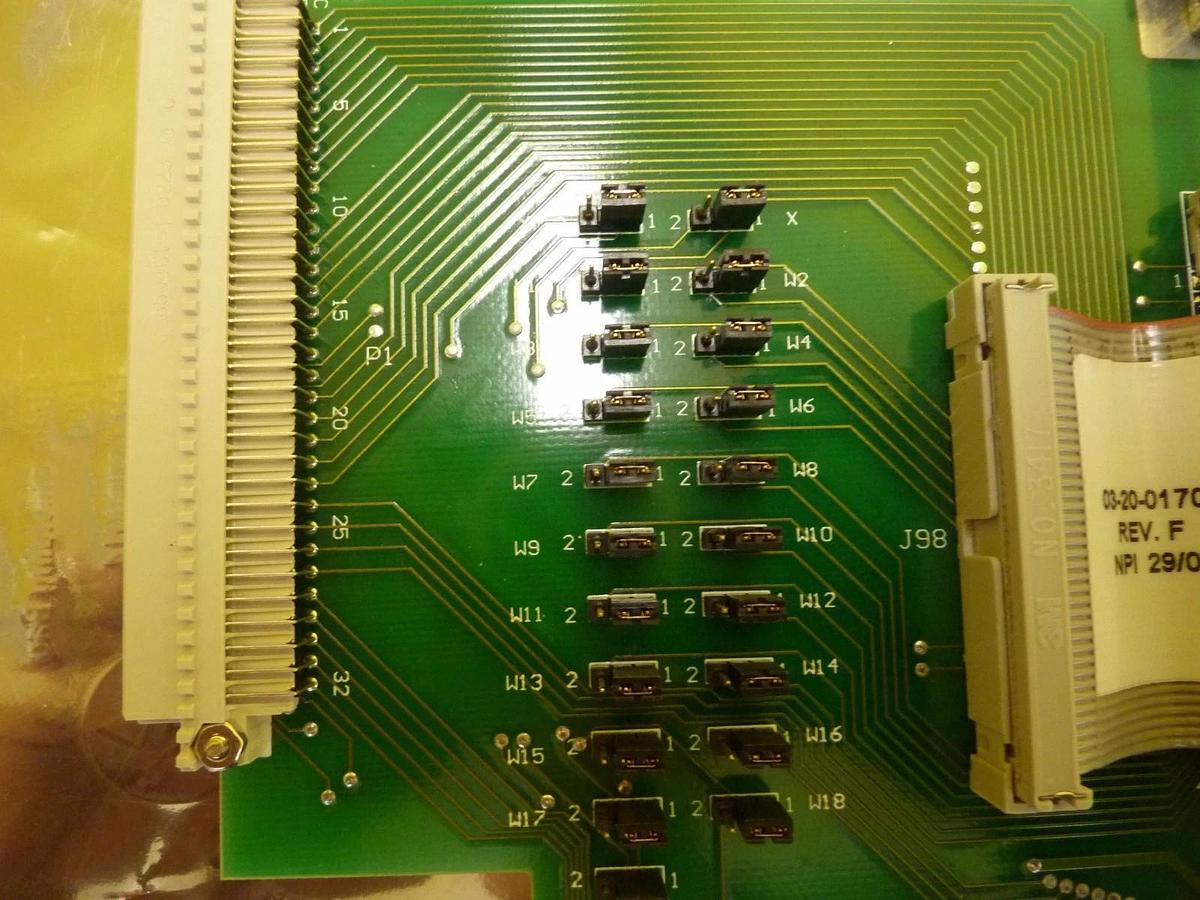 Used Ultratech Stepper 03-20-01705-02 General I/O Transition PCB Card Rev. J Used