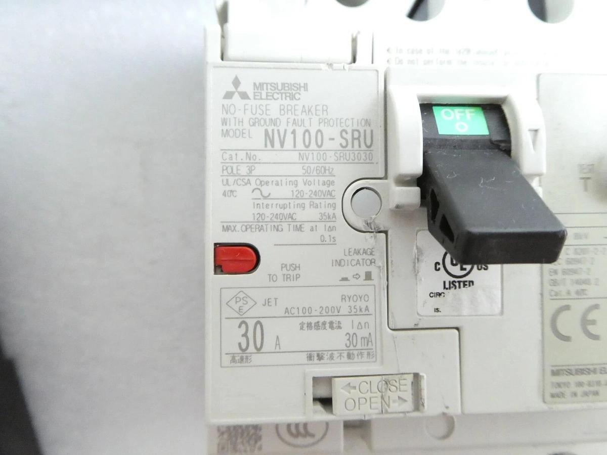 Used Mitsubishi NF100-SRU NV100-SRU Circuit Breaker Reseller Lot of 11 Working