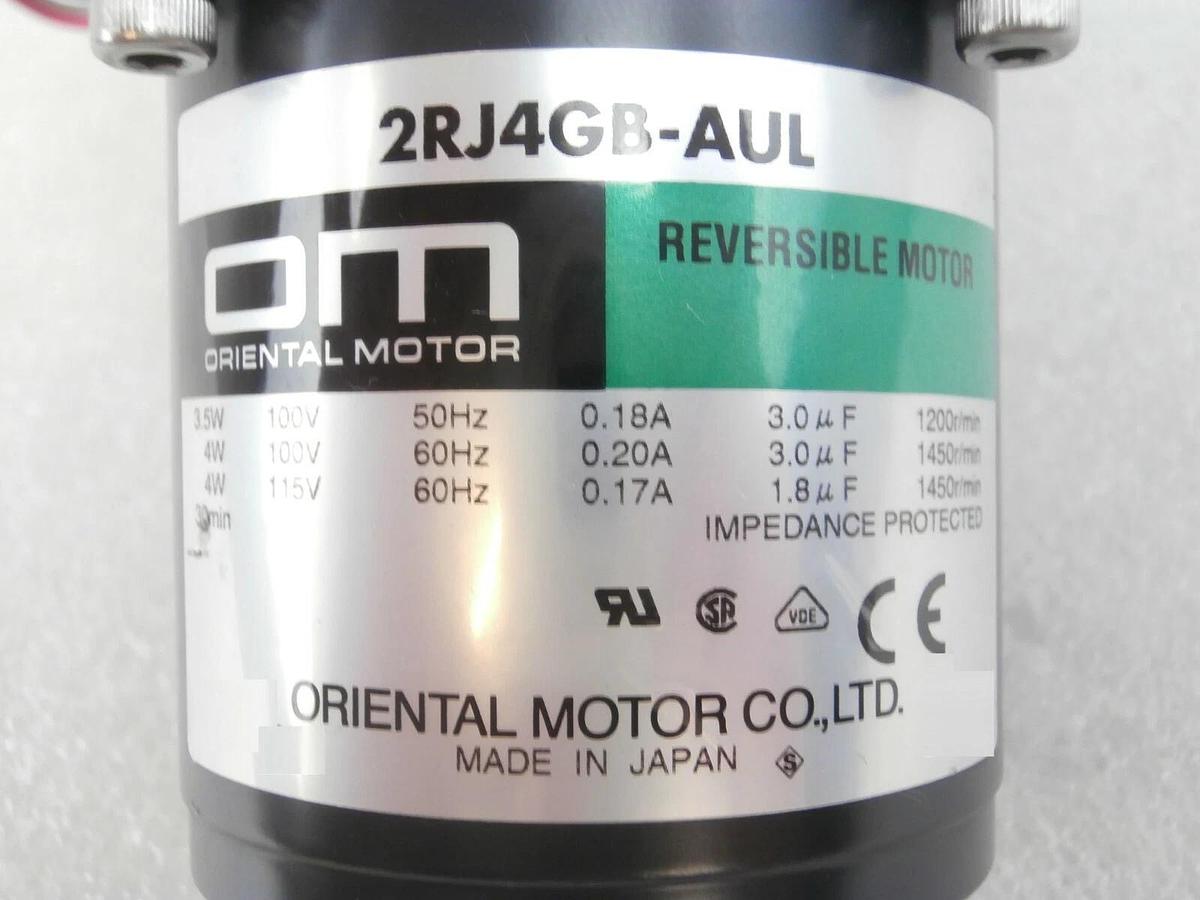 Used Oriental Motor 2RJ4GB-AUL Reversible Motor w/Gear Head 2GB50K Lot of 10 Working