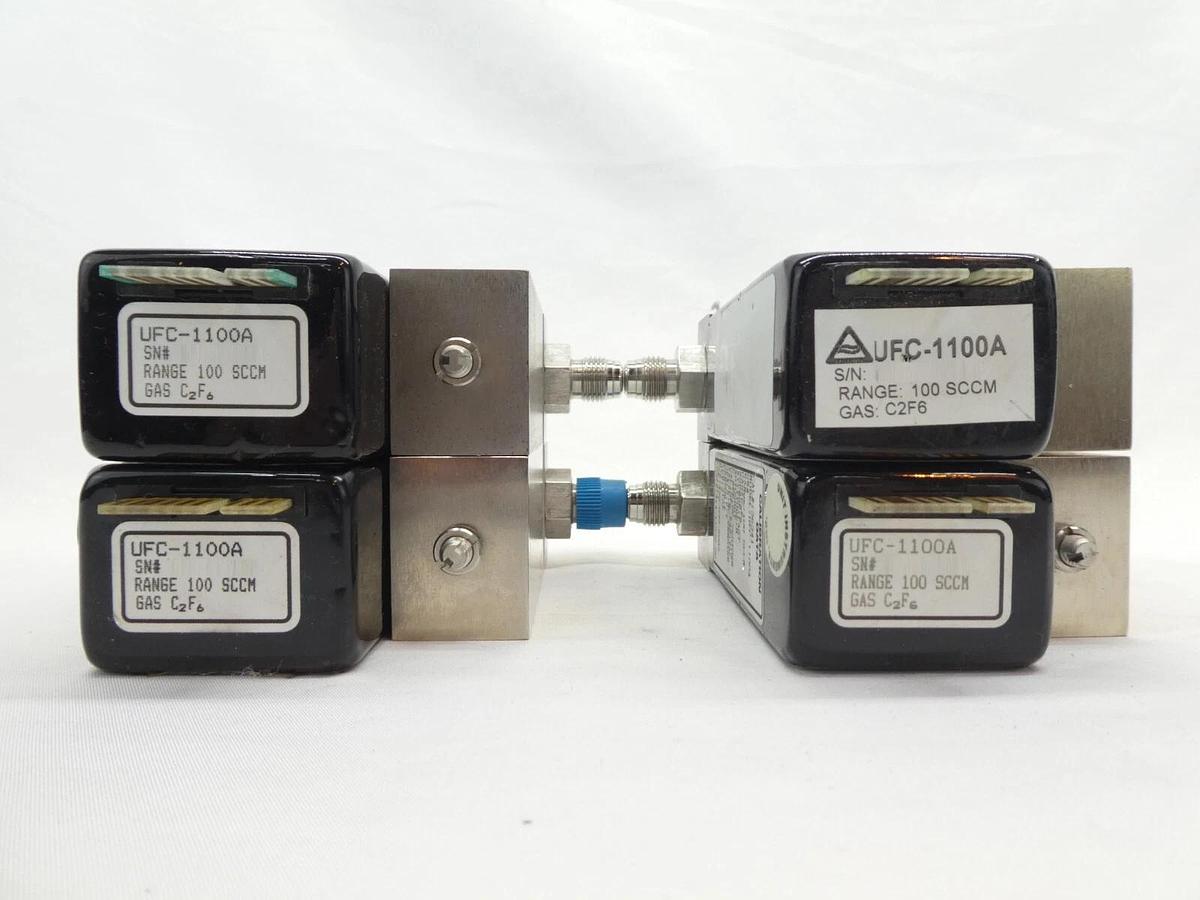 Used UNIT Instruments UFC-1100A Mass Flow Controller MFC C2F6 O2 Ar Lot of 22 Working