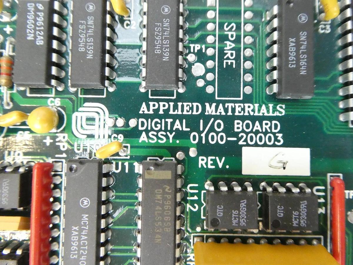 Used AMAT Applied Materials 0100-20003 Digital I/O PCB Card P5000 Untested Surplus