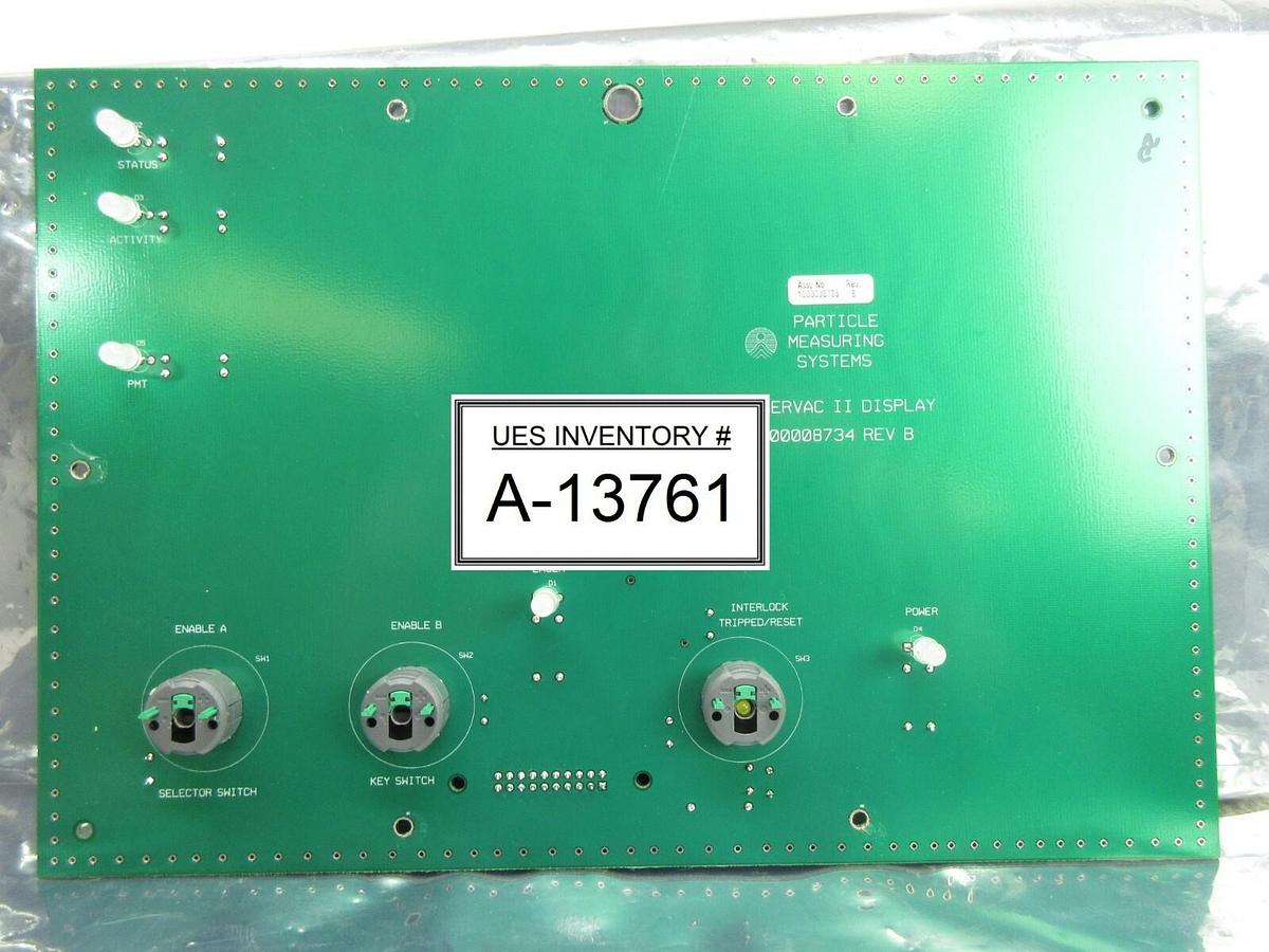 Used Particle Measuring Systems 1000008735 FiberVac II Display Board PCB Rev. B Used