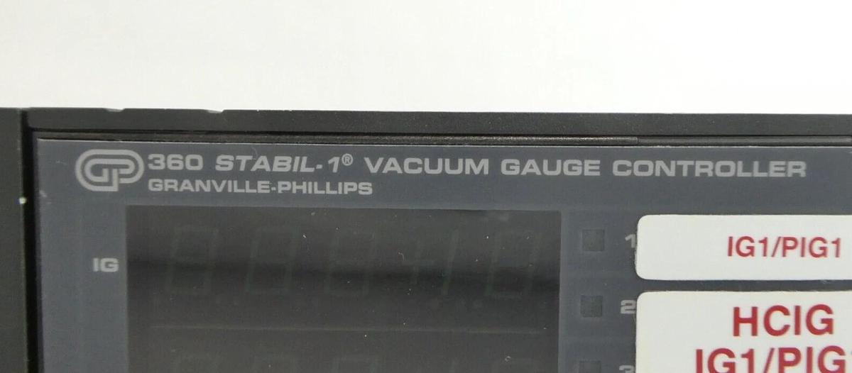 Used Granville Phillips 360250 360 Stabil Vacuum Gauge Controller Working Surplus