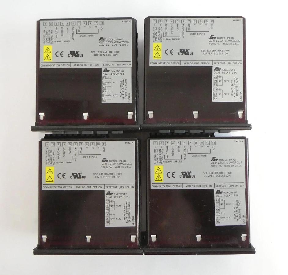 Used Red Lion Controls PAXD Digital Panel Meter Reseller Lot of 8 Working
