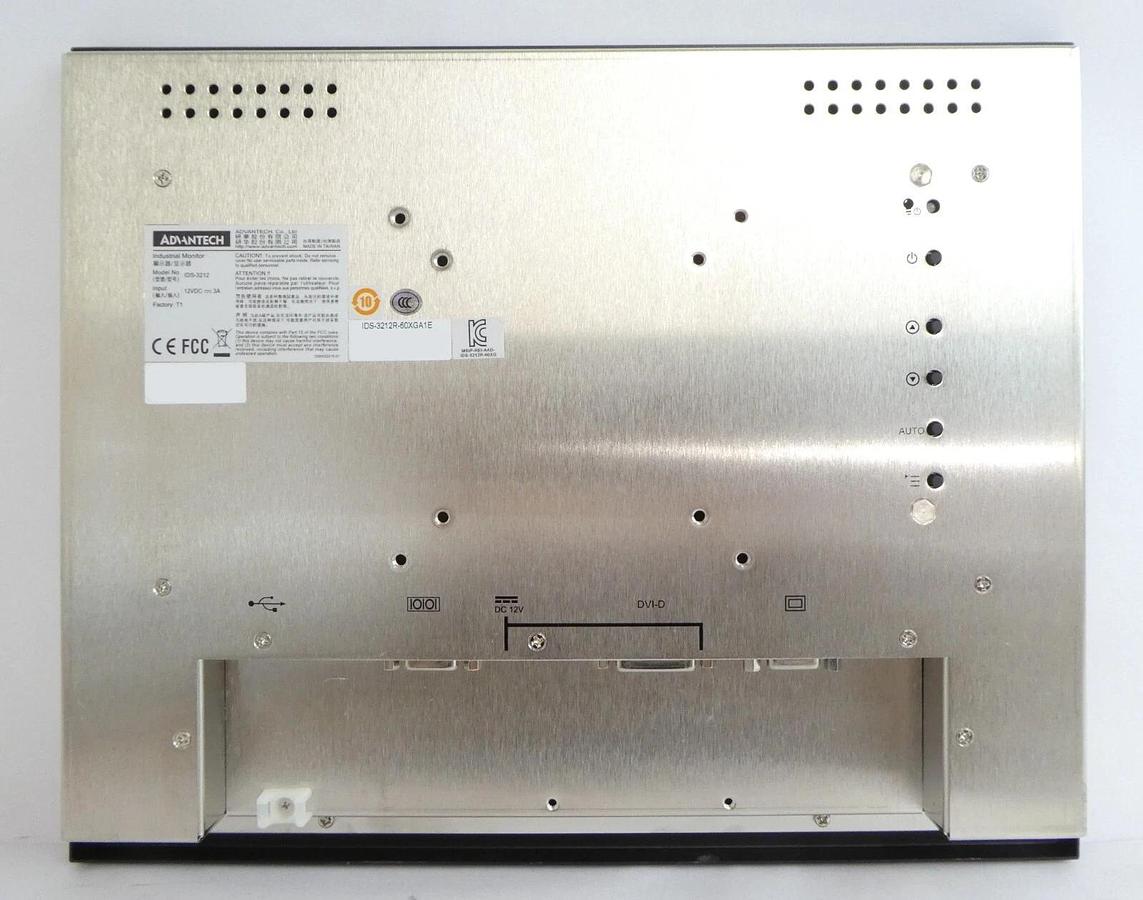 Used Advantech IDS-3212R-60XGA1E 12.1" Industrial XGA LED Panel Mount Monitor Working