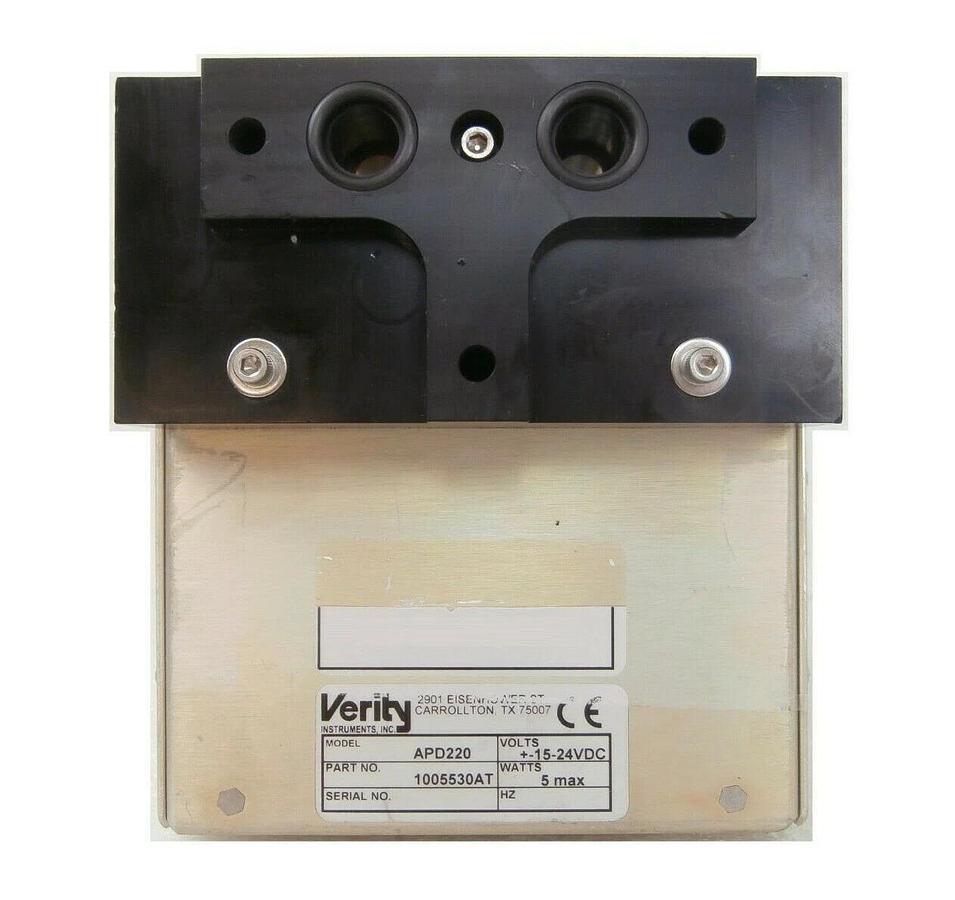 Used Verity Instruments 1005530AT Laser Optical Module APD220 Working Surplus