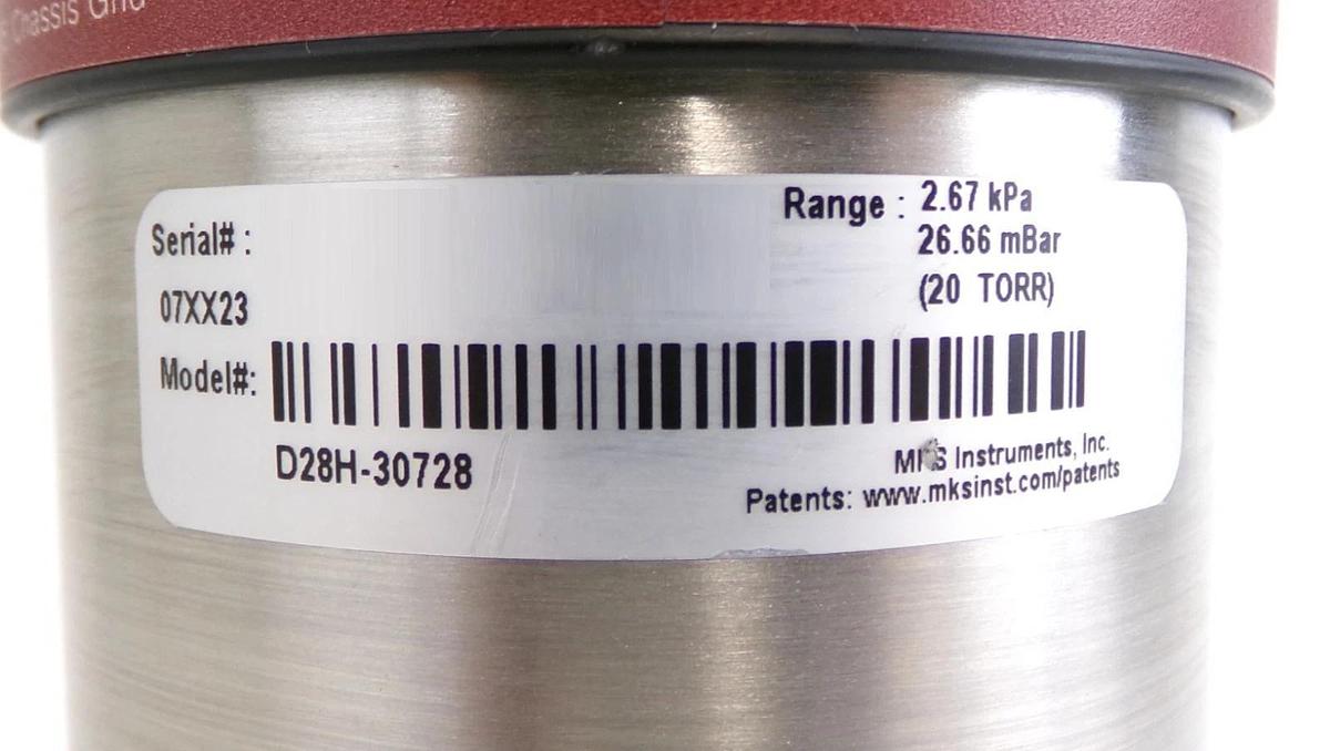 Used MKS Instruments D28H-30728 Baratron Pressure Transducer Spare