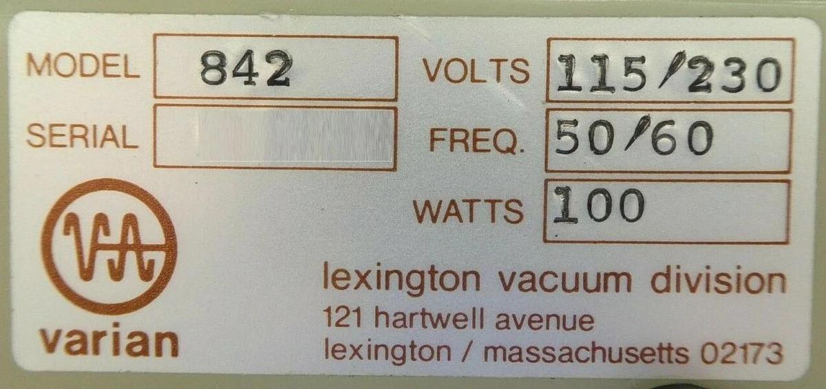 Used Varian Semiconductor VSEA F6323002 842 Vacuum Ionization Gauge Controller Spare