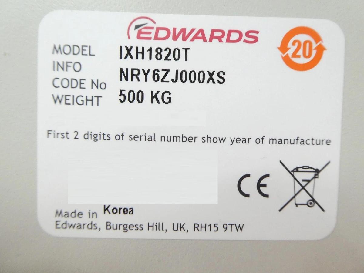 Refurbished iXH 1820T Edwards NRY6ZJ000XS Dry Vacuum Pump IXH1820T OEM Refurbished