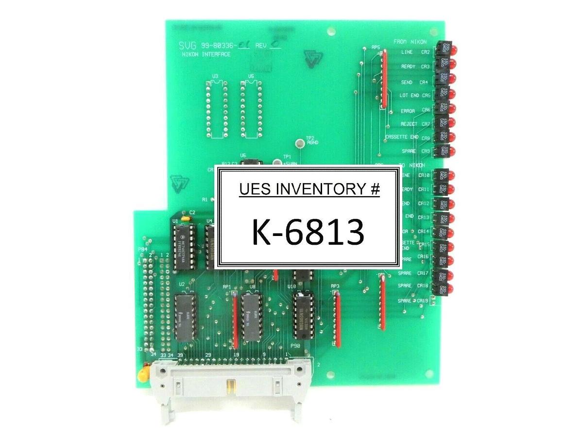Used SVG Silicon Valley Group 99-80306-01 Nikon Interface Board PCB 90S DUV Working