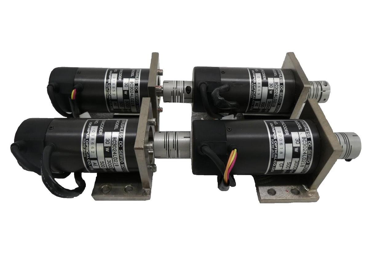 Used Olympus BC3024L021B Brushless DC Servo Motor Reseller Lot of 4 Working Surplus