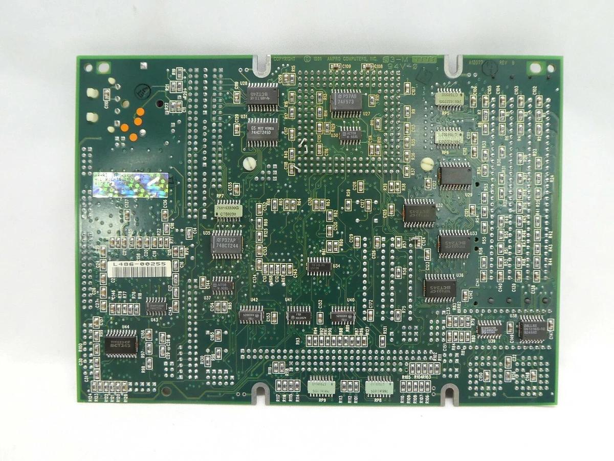 Used Ampro Computers A60677 Motherboard PCB A13077 RECIF IDLW8 200mm Working Surplus