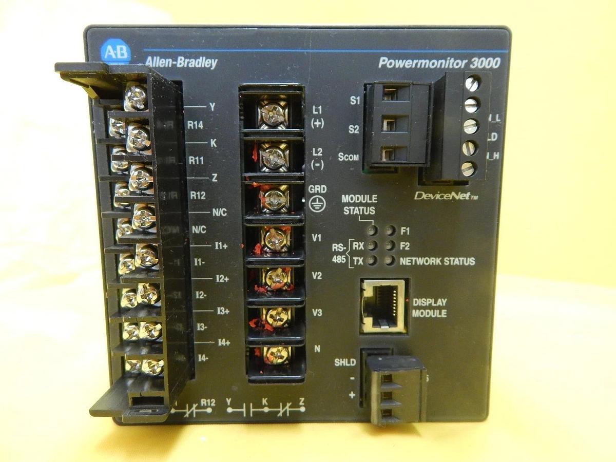 Used AB Allen-Bradley 1404-M405A-DNT Powermonitor 3000 Set 1404-DM Working Surplus
