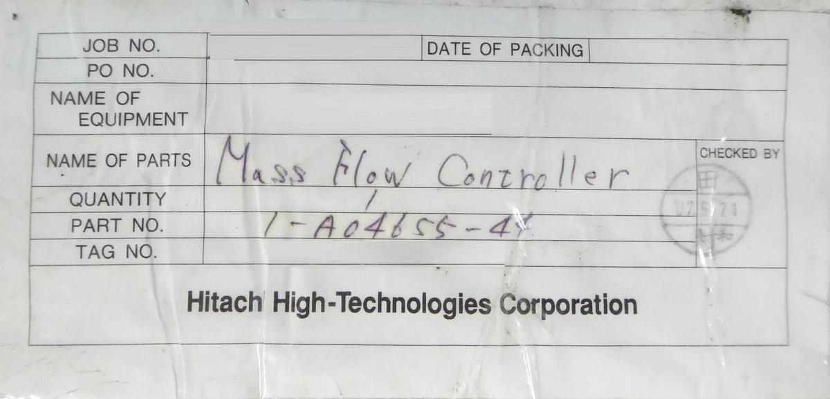 Aera TC FC-D985CT-BH Mass Flow Controller MFC FC-D985c Hitachi 1-A04655-44 New