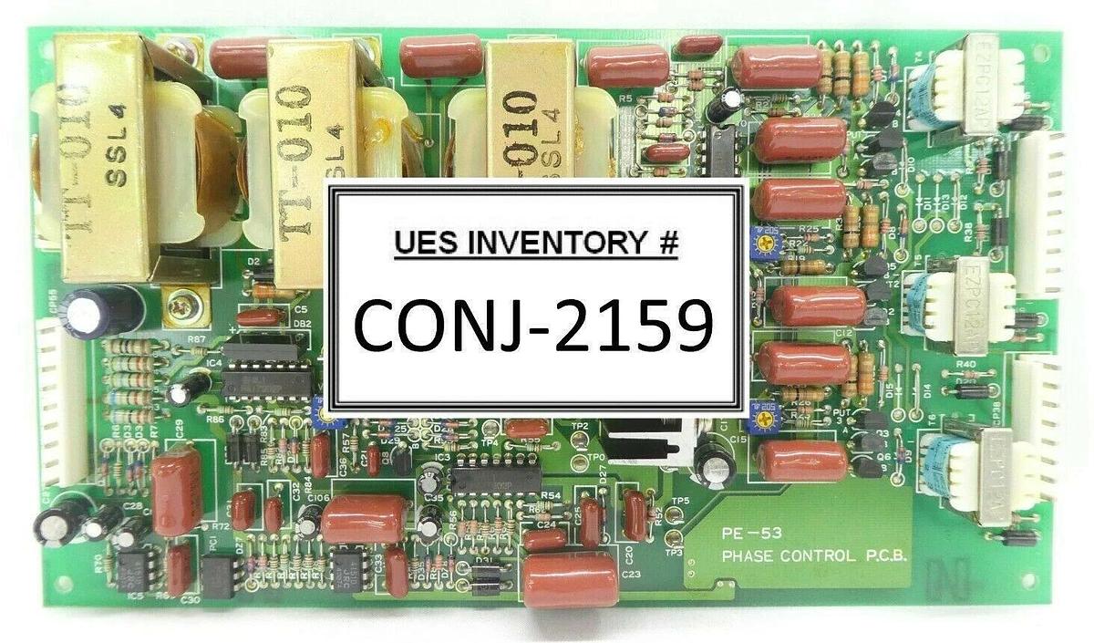 Used Varian Semiconductor Equipment VSEA PE-53 Phase Control PCB Working Surplus