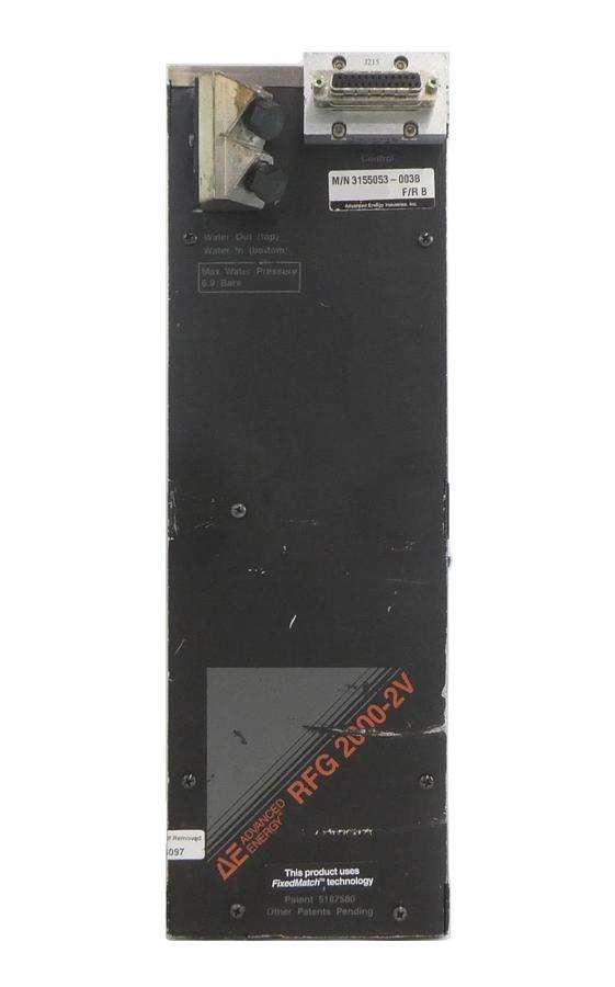 Used RFG 2000-2V AE Advanced Energy 3155053-003 RF Generator Untested As-Is