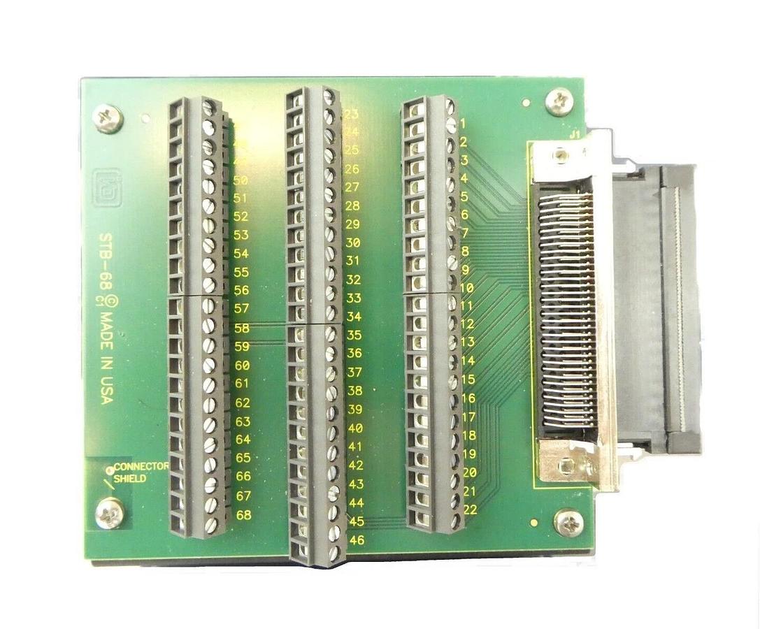 Used ACCES USB-AI16-16E 16-Channel USB Multifunction Analog I/O Module STB-68 Working