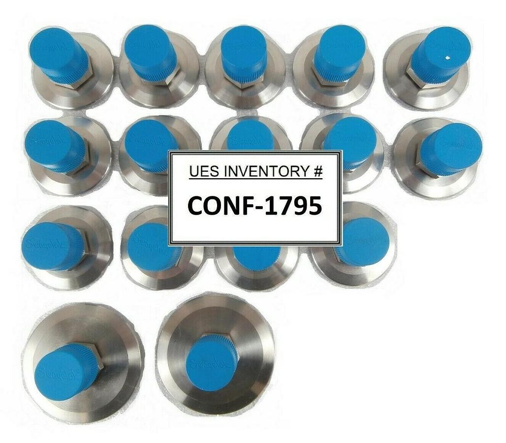 Swagelok NW to MNPT Vacuum Adapter NW40 and NW50 to 1" MNPT Lot of 16 New Spare
